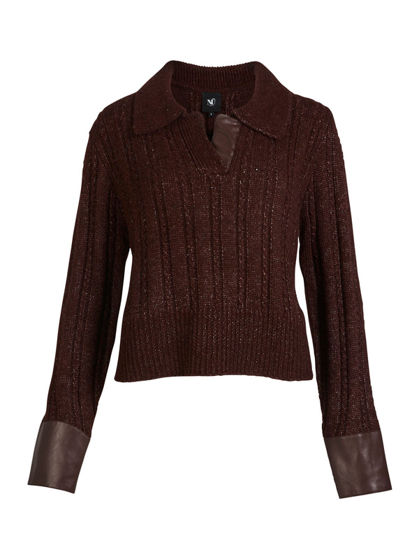 NÜ ANIA gebreide blouse Blouses 789 Grape Mix