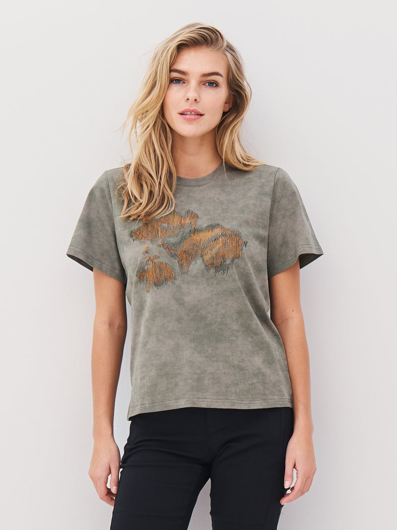 NÜ ANIKI t-shirt Tops en t-shirts 393 Army Mix