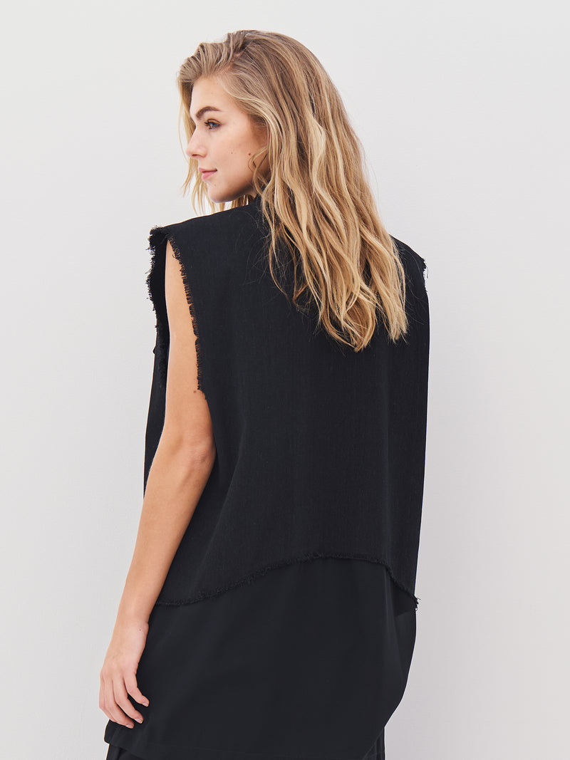 NÜ ANINA vest Vesten Zwart