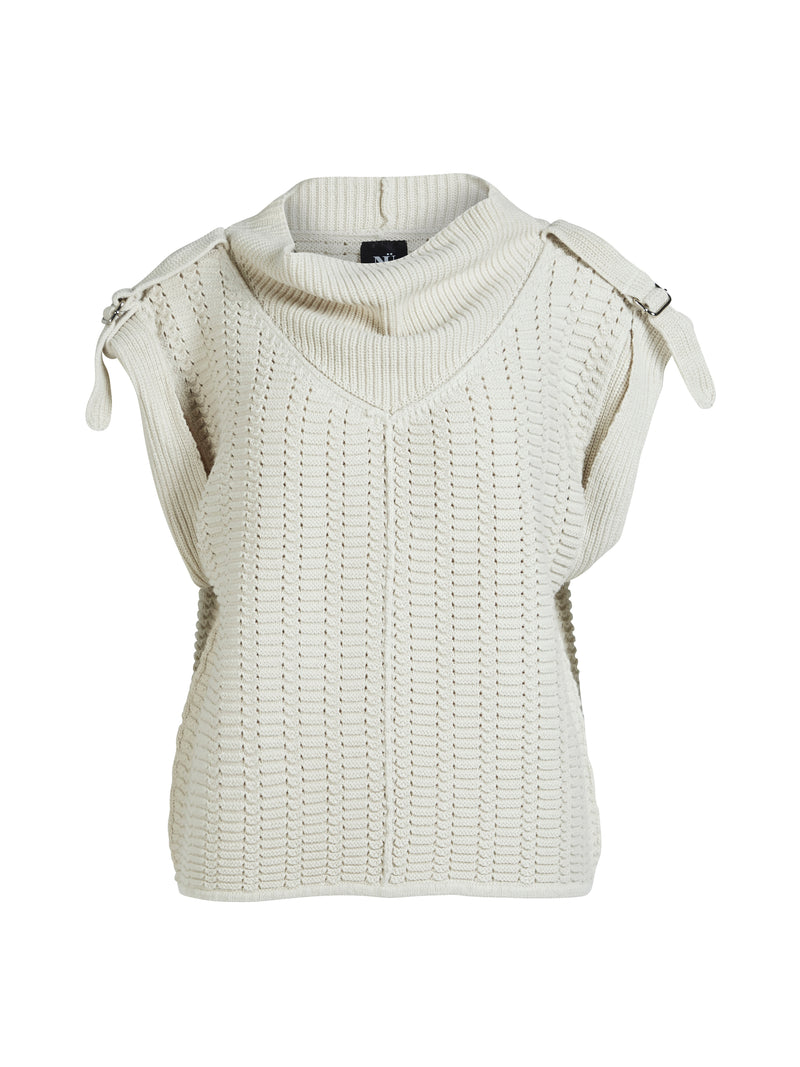 NÜ ANJA gebreide blouse Blouses 112 Bone