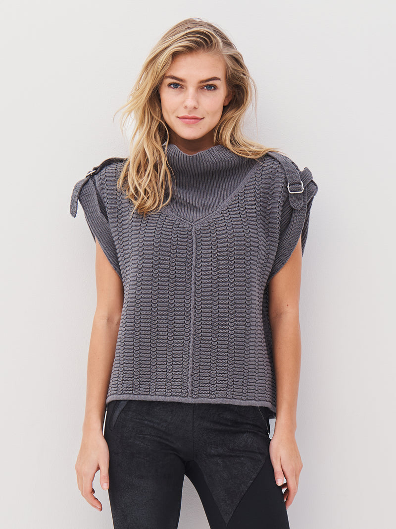 NÜ ANJA gebreide blouse Blouses 901 Grey mix