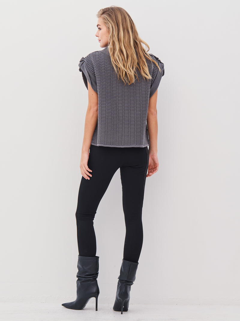 NÜ ANJA gebreide blouse Blouses 901 Grey mix
