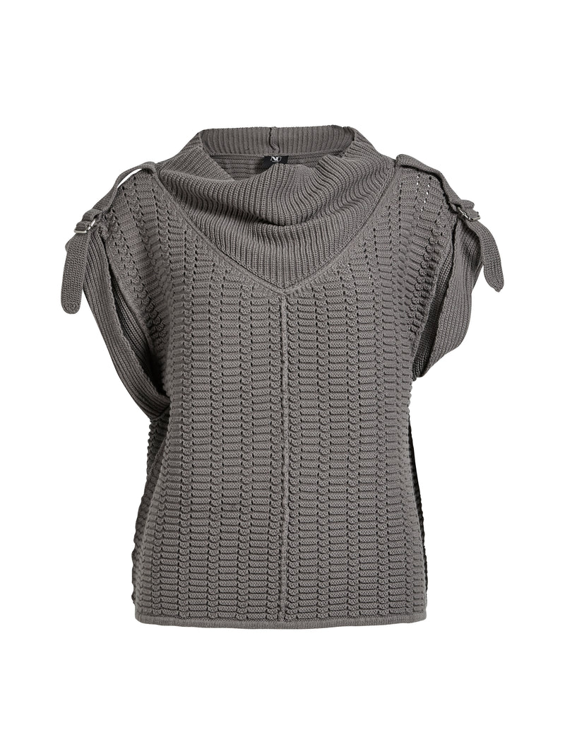 NÜ ANJA gebreide blouse Blouses 901 Grey mix