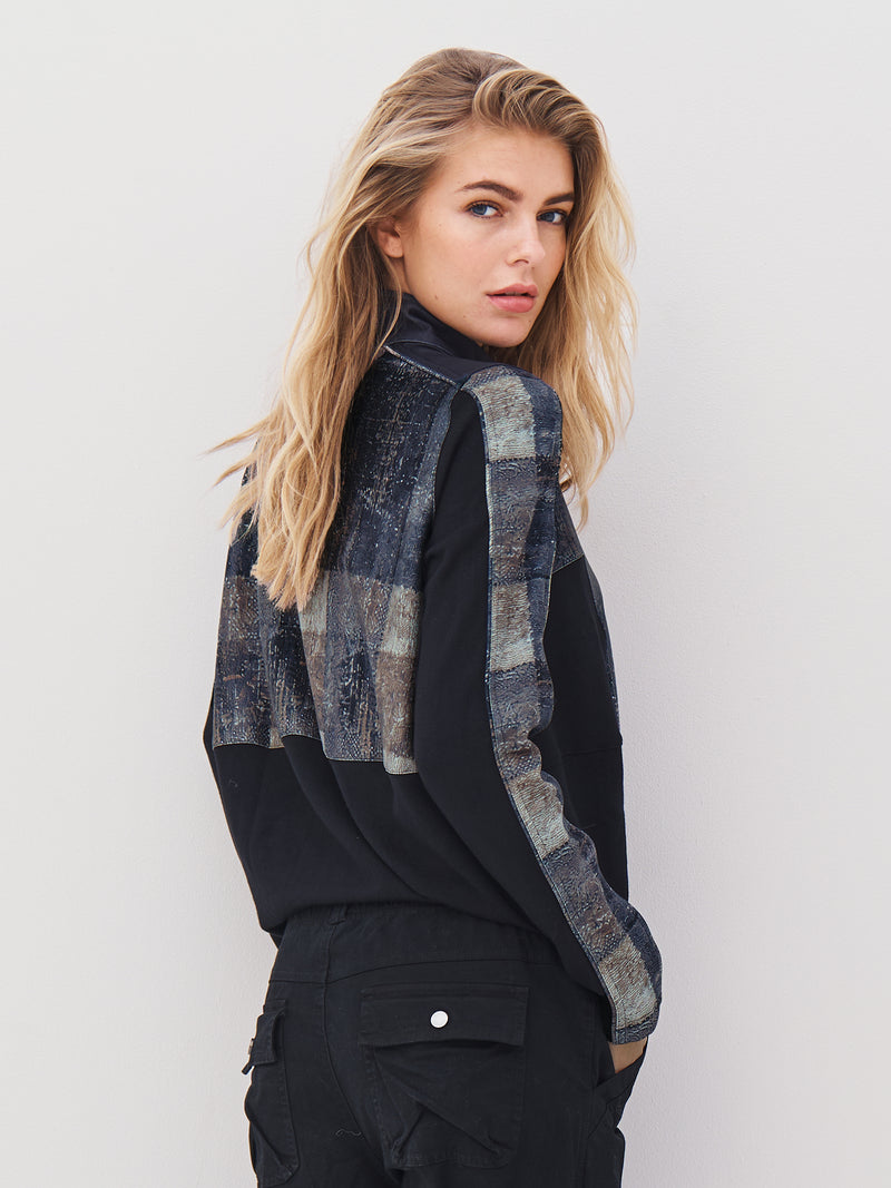 NÜ ANNA blouse Blouses Zwart mix