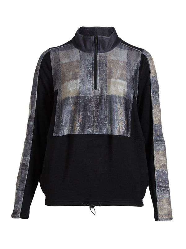 NÜ ANNA blouse Blouses Zwart mix