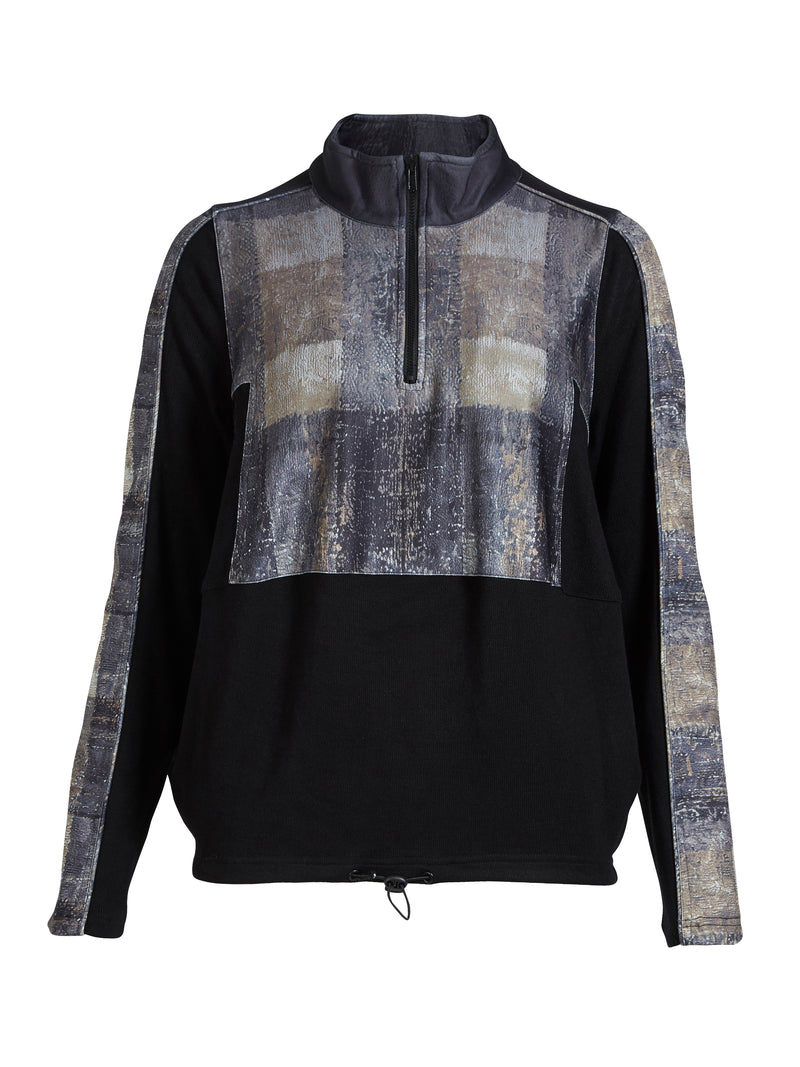 NÜ ANNA blouse Blouses Zwart mix