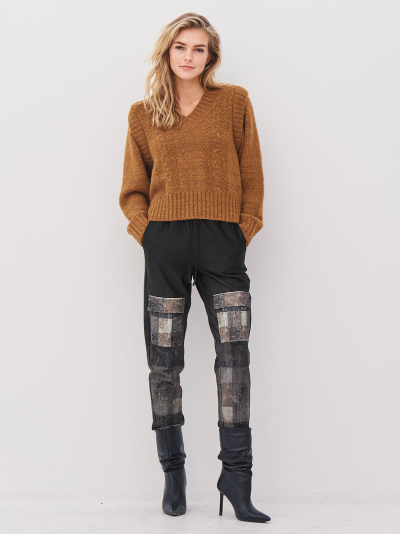 NÜ ANNA trousers Broeken Zwart mix