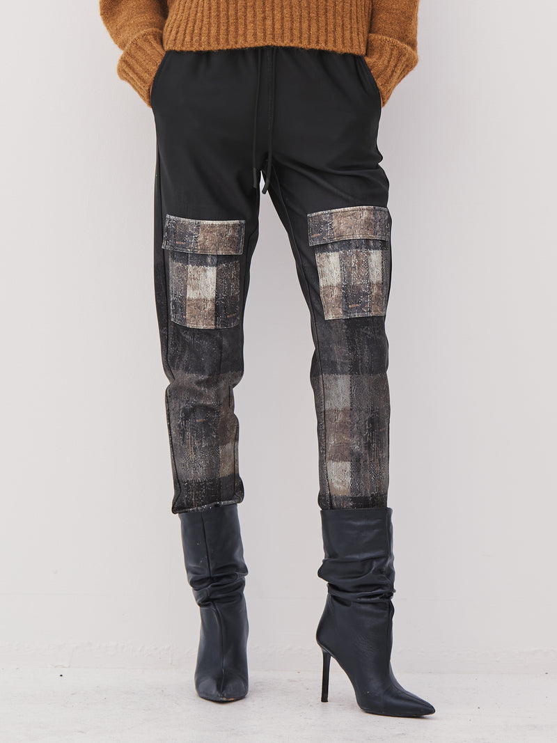 NÜ ANNA trousers Broeken Zwart mix