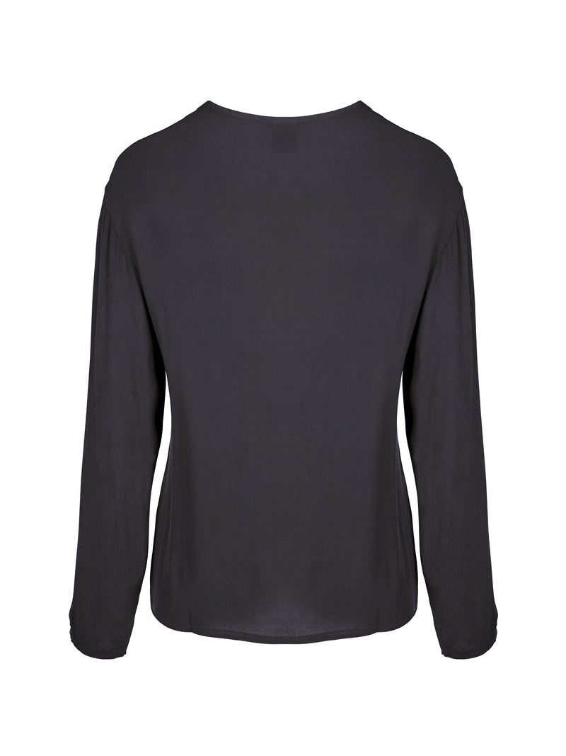 NÜ ANNI V-hals blouse Blouses 901 Grey