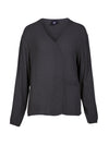 NÜ ANNI V-hals blouse Blouses 901 Grey