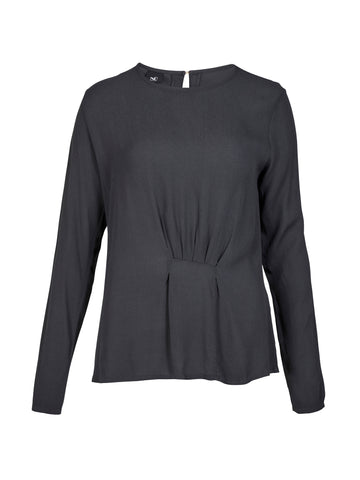 NÜ ANNI drape blouse Blouses 901 Grey