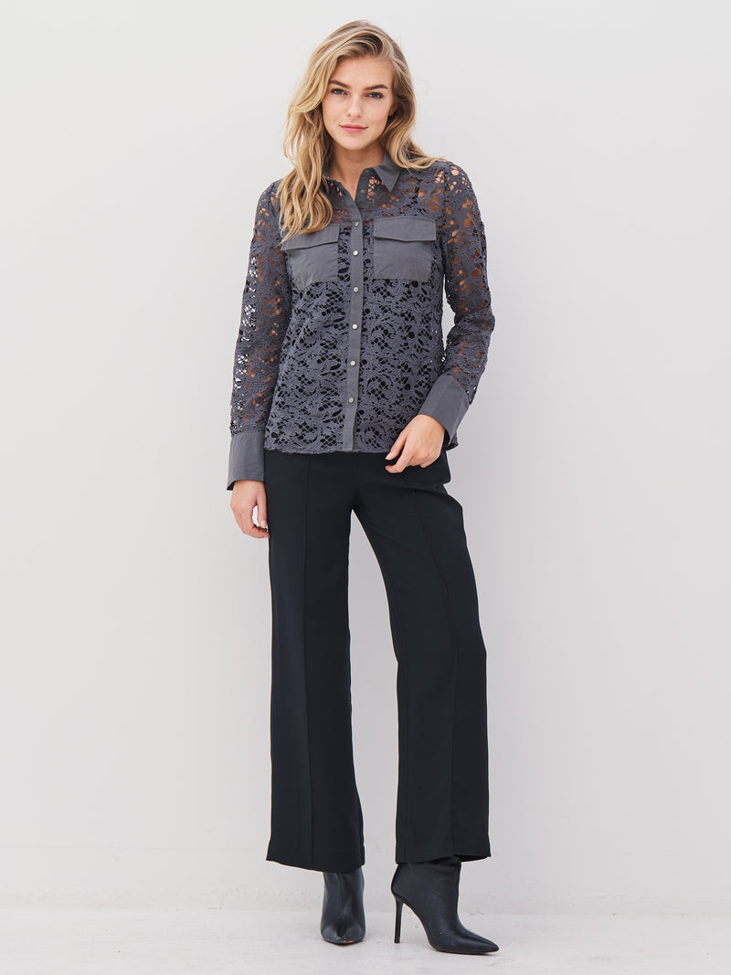 NÜ ANN shirt Overhemden 901 Grey mix