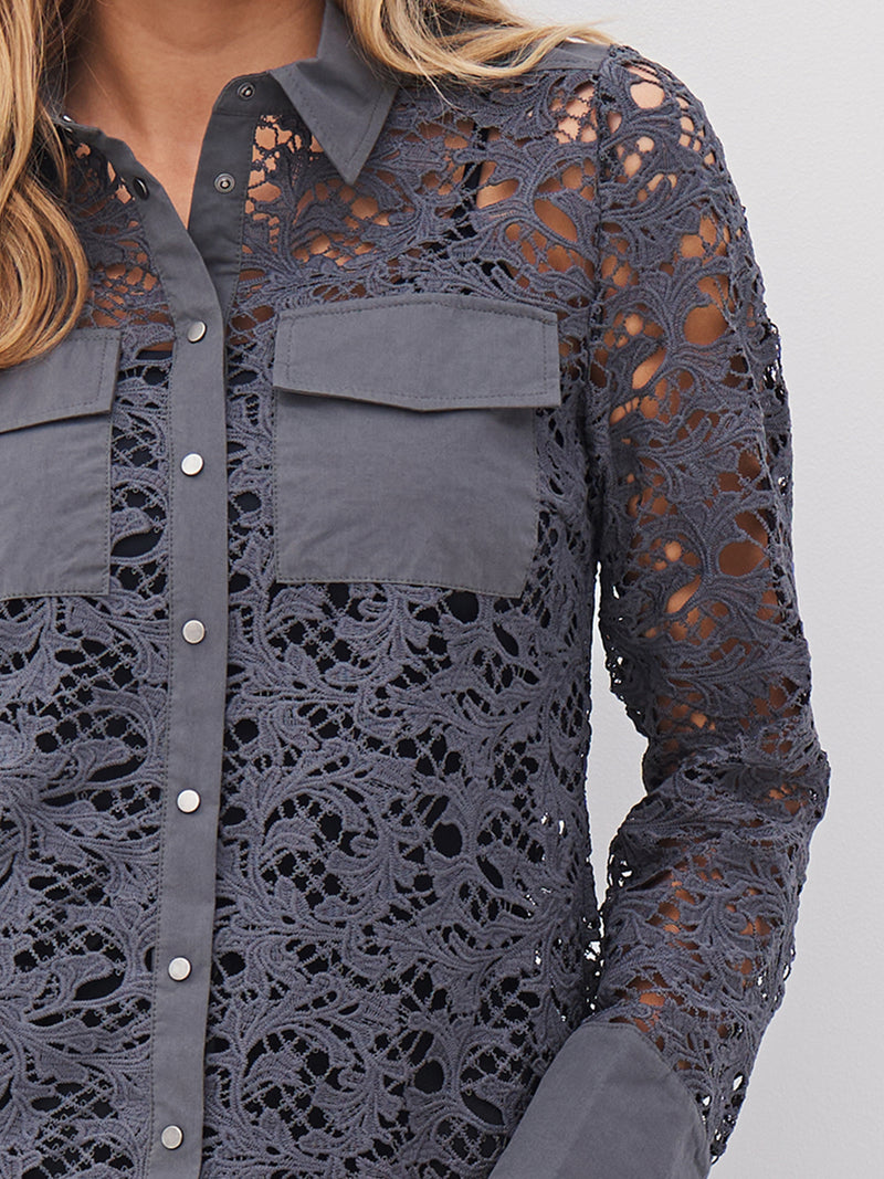 NÜ ANN shirt Overhemden 901 Grey mix
