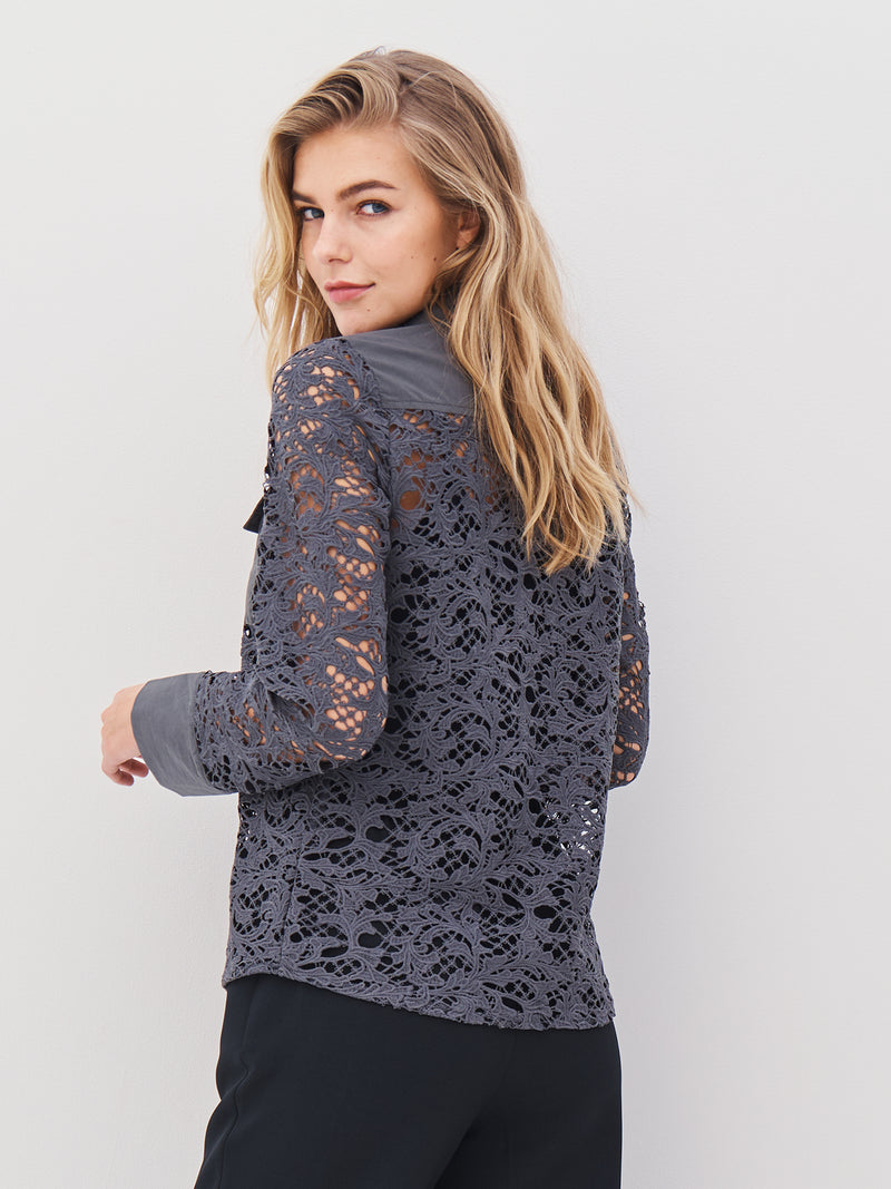 NÜ ANN shirt Overhemden 901 Grey mix