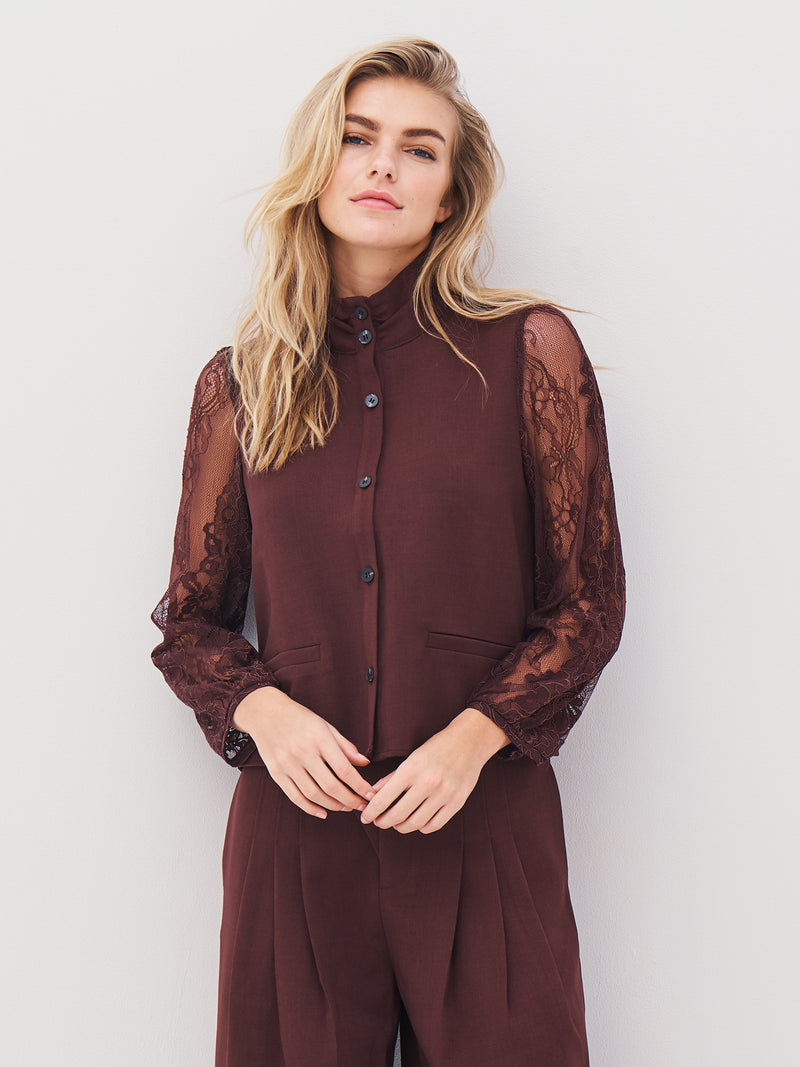NÜ ARIEL shirt Overhemden 789 Grape