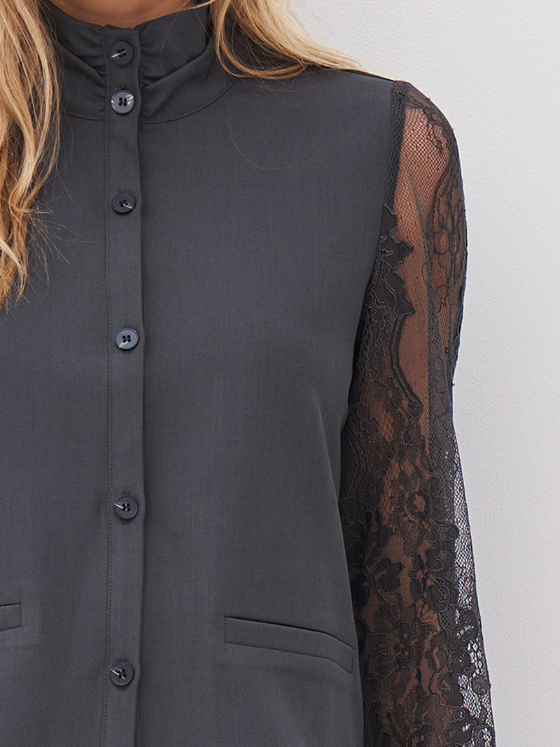 NÜ ARIEL shirt Overhemden 901 Grey