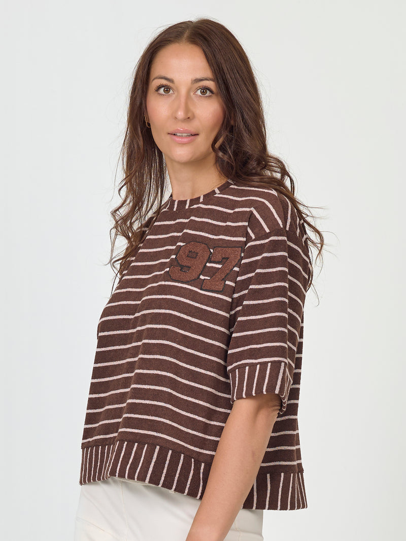 NÜ ASIA blouse Blouses 289 Brown Mix