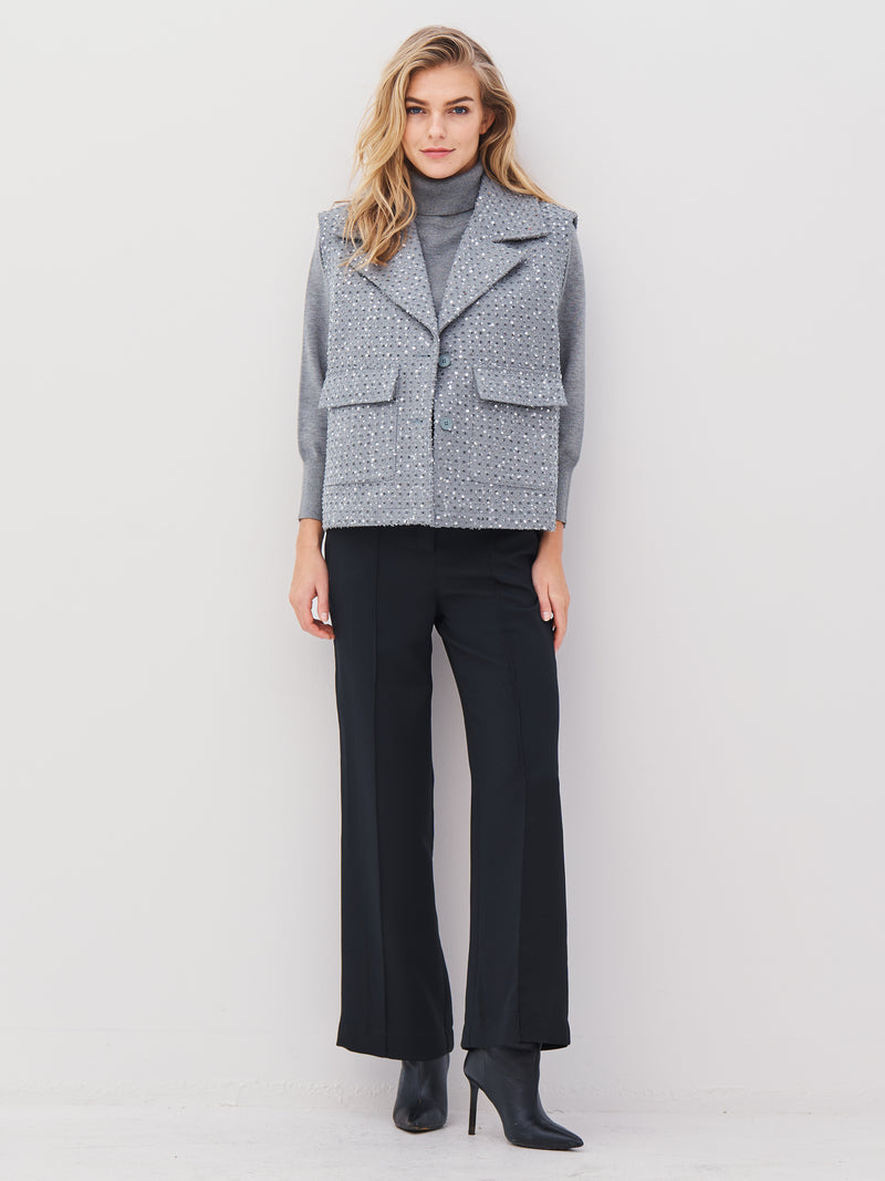 NÜ ASTON vest Vesten 901 Grey