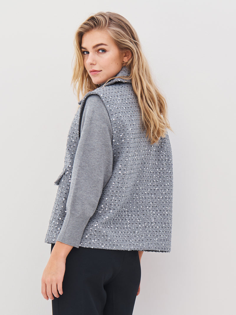 NÜ ASTON vest Vesten 901 Grey