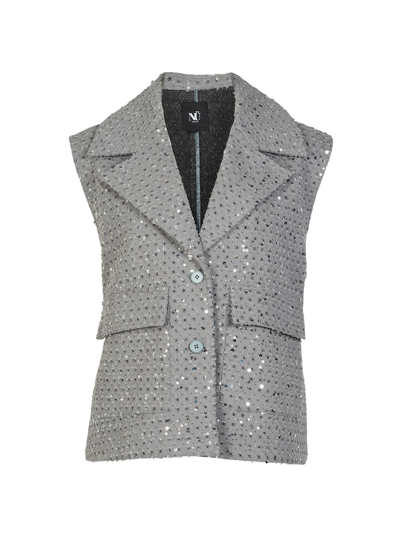 NÜ ASTON vest Vesten 901 Grey