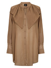 NÜ ASTRID lang shirt Overhemden 220 Camel