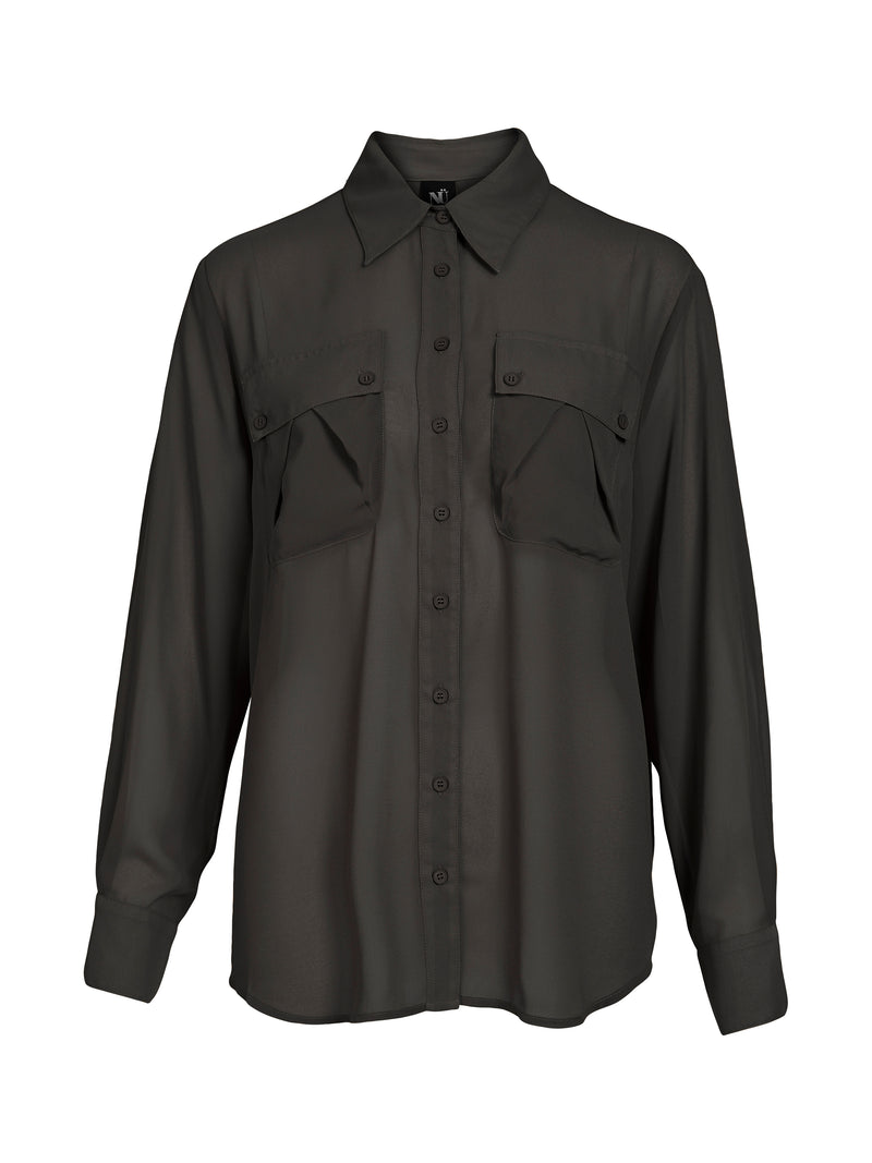 NÜ ASTRID shirt Overhemden Zwart