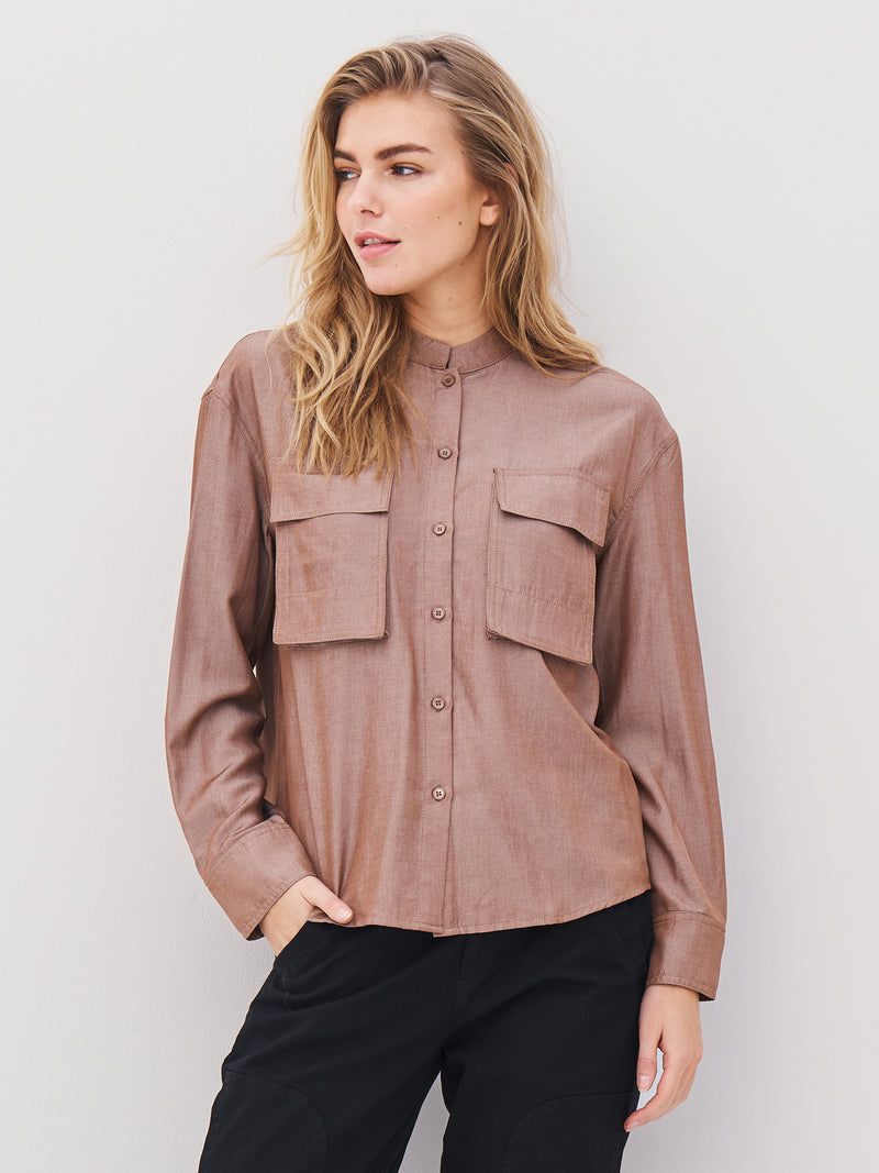 NÜ AVALON shirt Overhemden 220 Camel