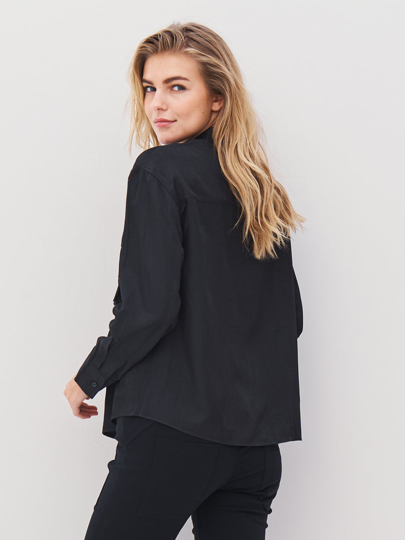 NÜ AVALON shirt Overhemden Zwart