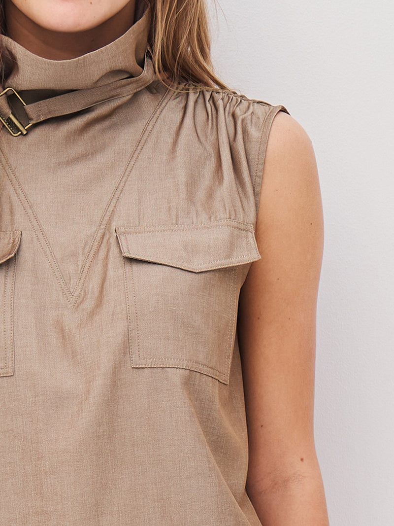 NÜ AVALON top Tops en t-shirts 220 Camel