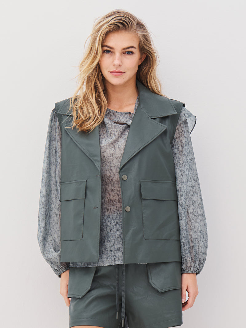 NÜ AVA vest Vesten 385 Dark Green