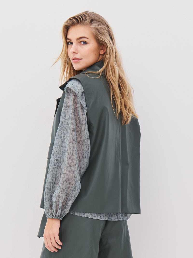 NÜ AVA vest Vesten 385 Dark Green
