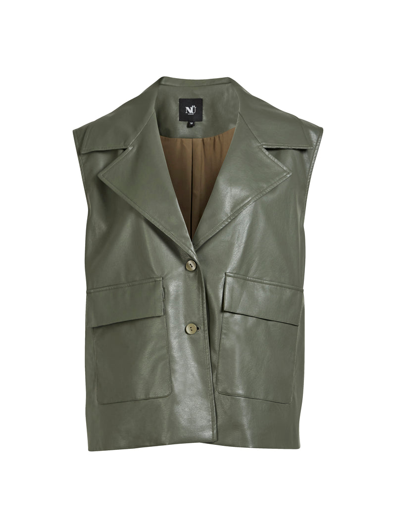 NÜ AVA vest Vesten 385 Dark Green