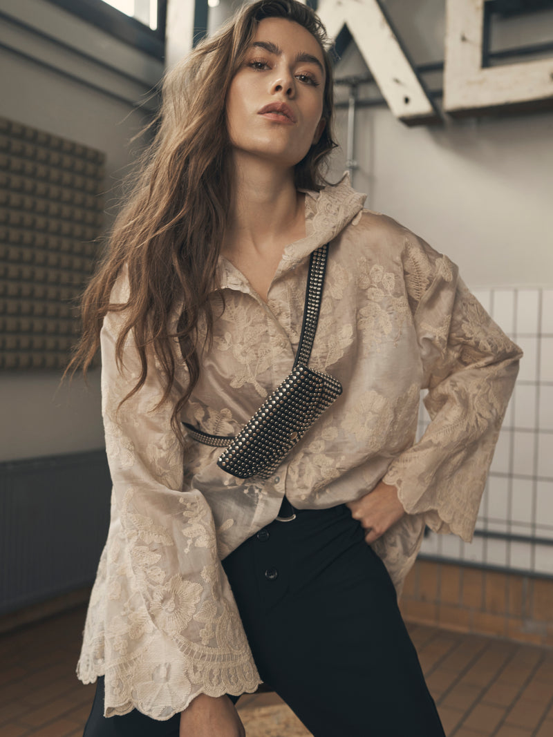 NÜ AVINA shirt Overhemden 112 Bone