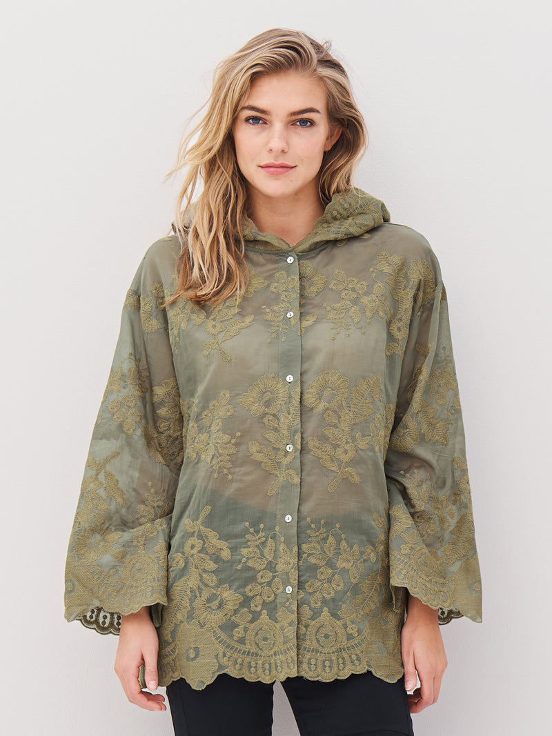 NÜ AVINA shirt Overhemden 393 Army