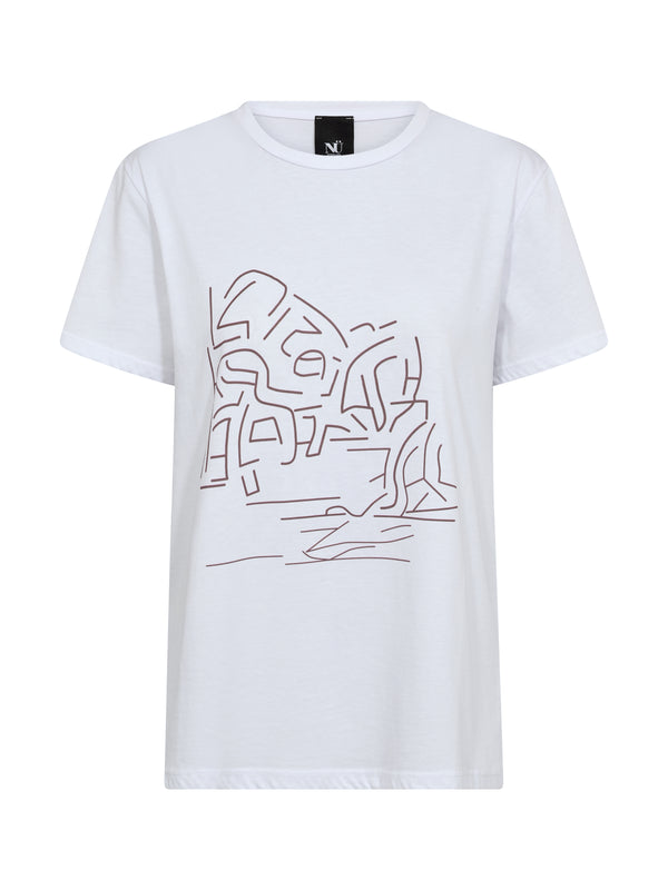 NÜ AYZA T-shirt Tops en t-shirts 235 Cappuccino mix