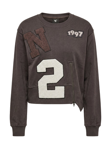 NÜ Asis Sweat Blouses 289 Brown Mix
