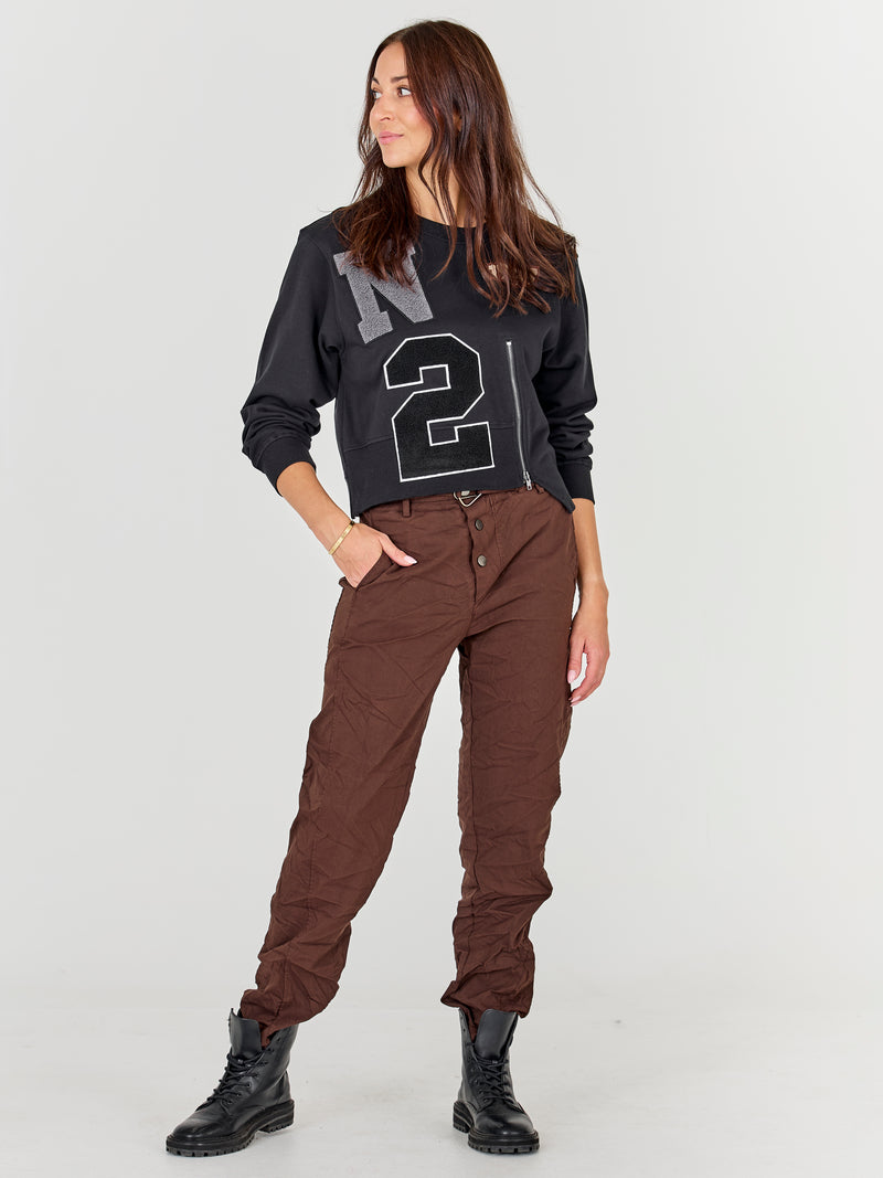 NÜ Asis Sweat Blouses Zwart