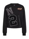 NÜ Asis Sweat Blouses Zwart