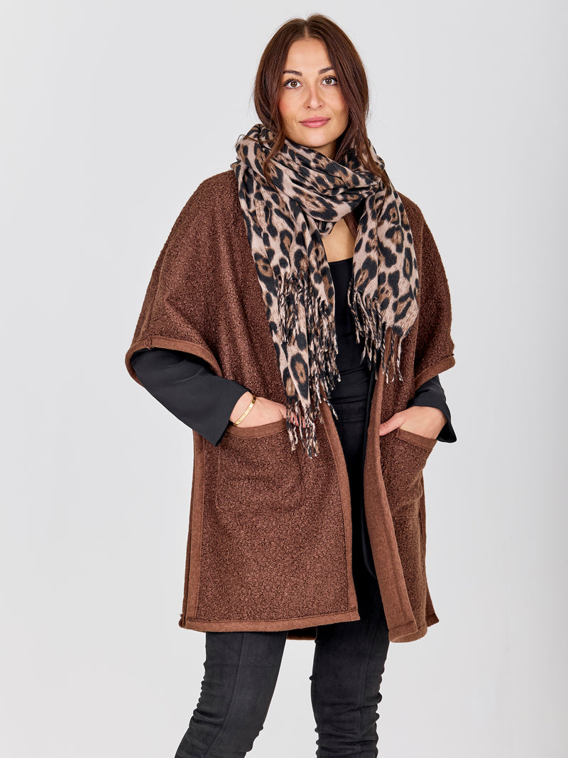 NÜ Aya Scarf Leo Accessoires 289 Brown Mix