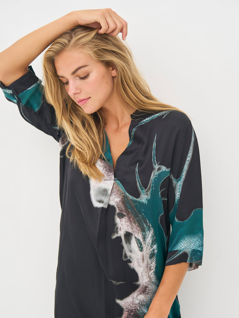 NÜ BABETH tuniek Tunieken 355 Petrol green mix