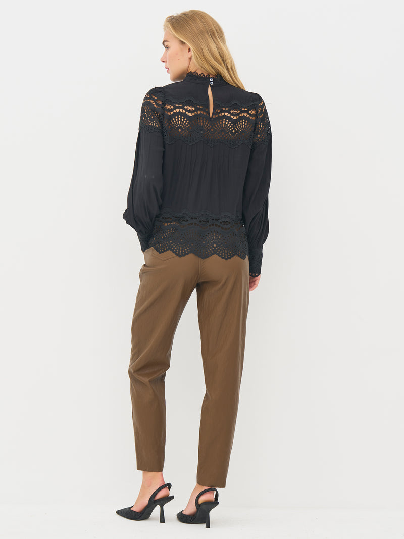 NÜ BACH shirt Overhemden Zwart