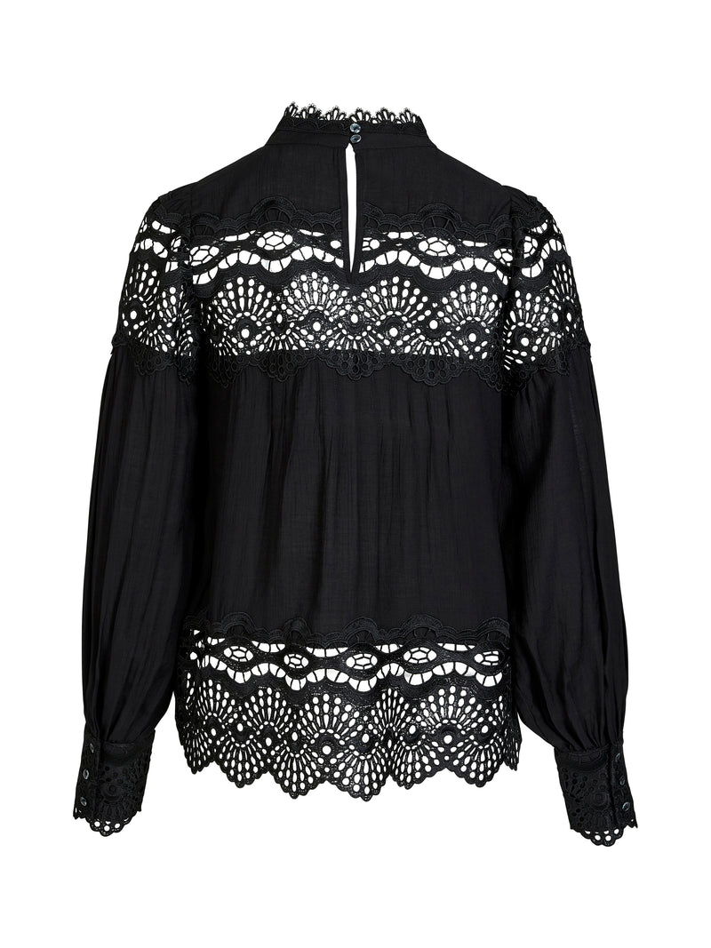 NÜ BACH shirt Overhemden Zwart