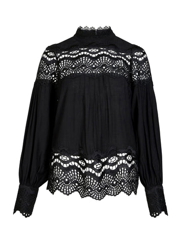 NÜ BACH shirt Overhemden Zwart