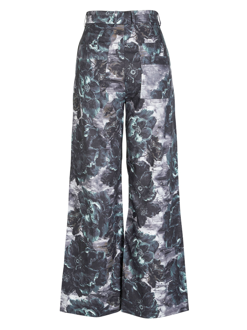 NÜ BALOU broek Broeken 355 Petrol green mix