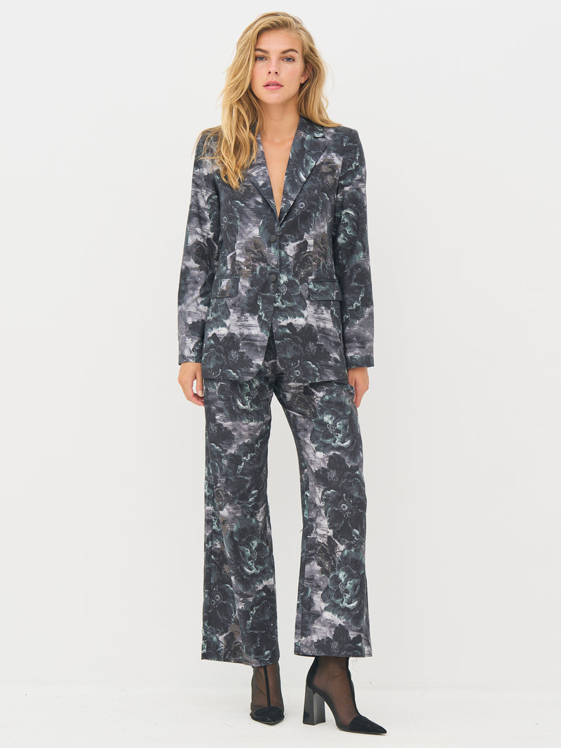 NÜ BALOU broek Broeken 355 Petrol green mix