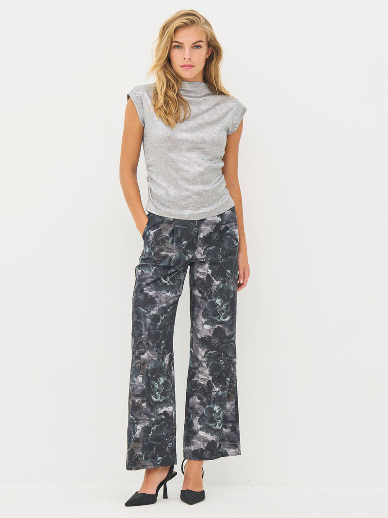 NÜ BALOU broek Broeken 355 Petrol green mix