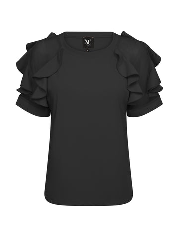NÜ BAO Blouse Blouses Zwart