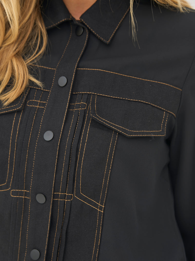 NÜ BEATE shirt Overhemden Zwart