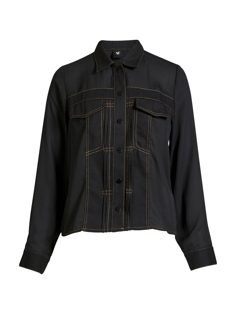 NÜ BEATE shirt Overhemden Zwart