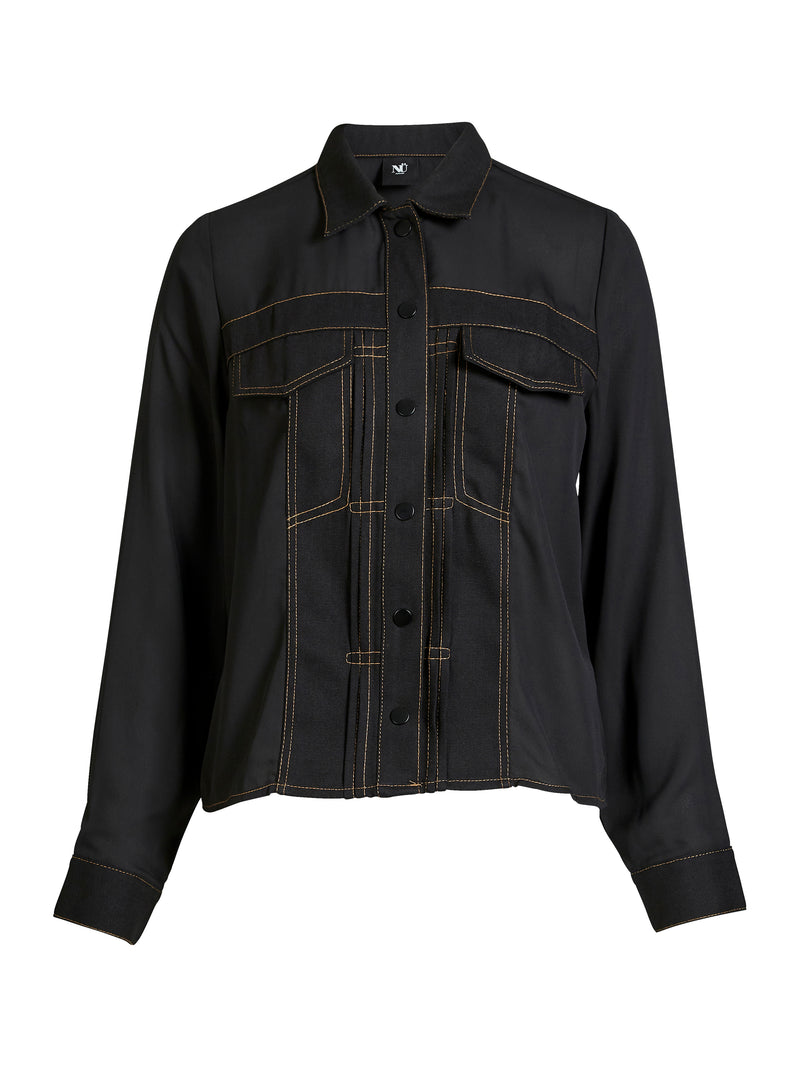 NÜ BEATE shirt Overhemden Zwart